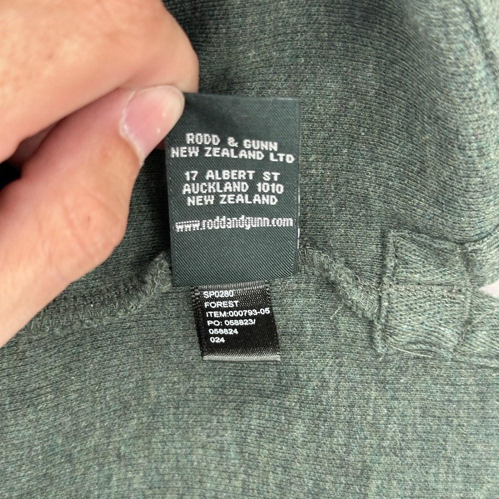 Rodd & Gunn Green Quarter 1/4 Zip Knit Pullover Sweater Men's Size Large - Picture 10 of 11